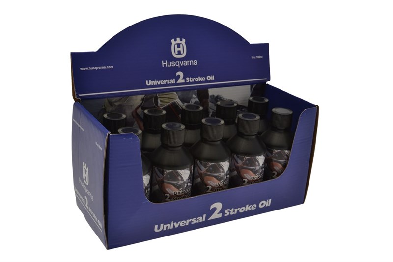 HUSQVARNA 2 STROKE OIL WITH OIL GUARD (0.1Ltr) BOX OF 10